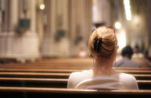 girl in church